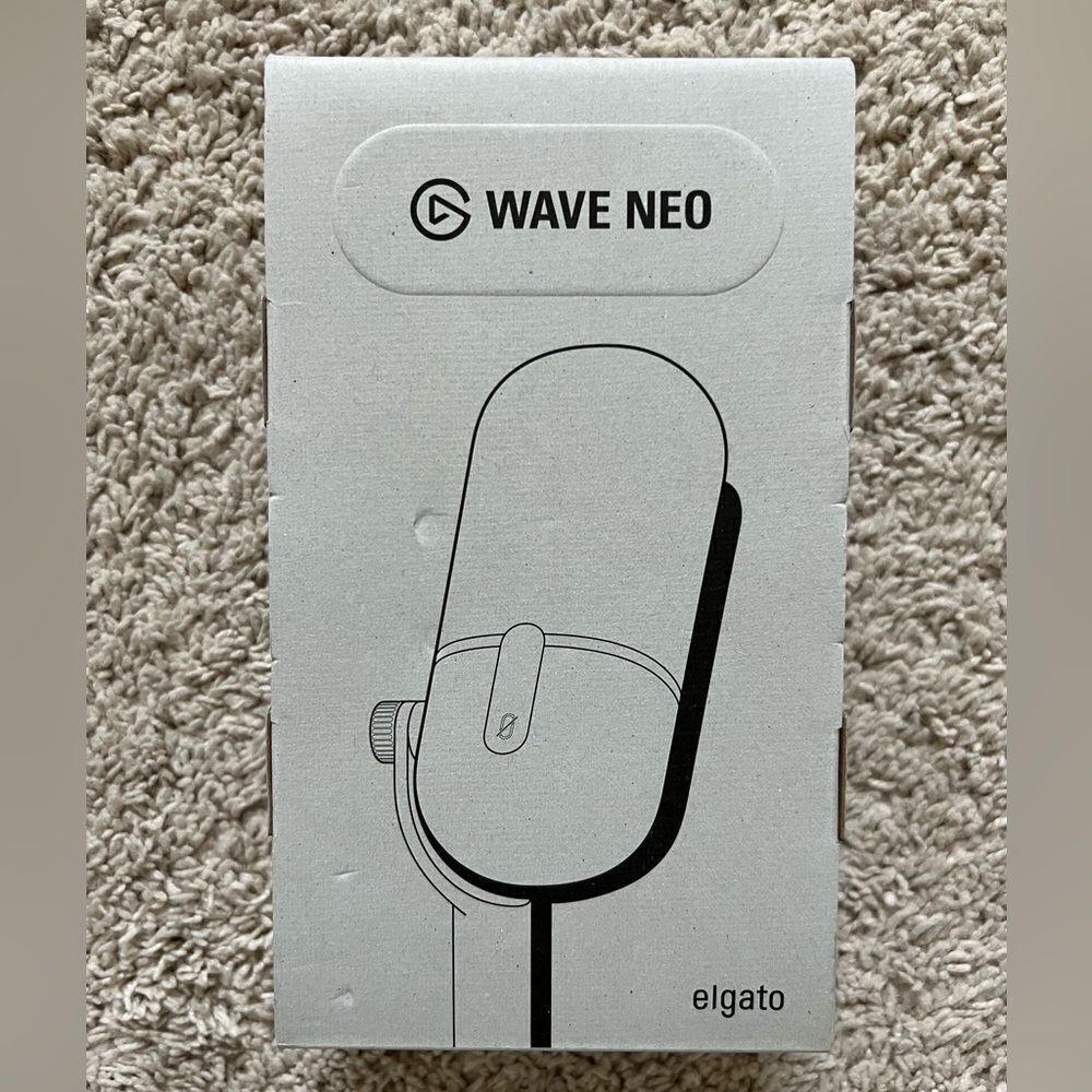 Elgato Wave Neo Microphone USB-C to USB-A Gaming Streaming 10MAI9901
